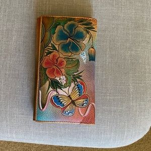 Anuschka multi-colored leather wallet